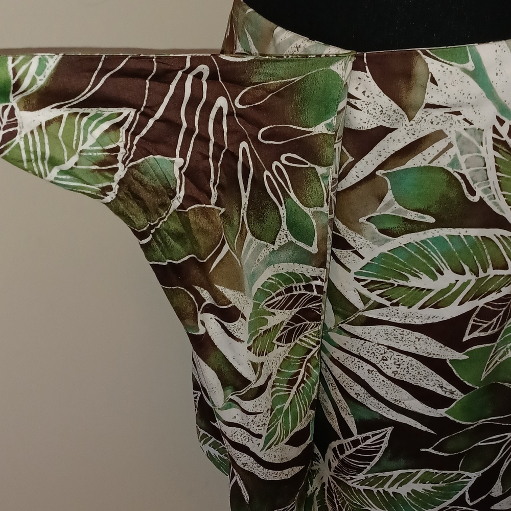 Jones New York Signature Stretch Tropical Sarong Faux Wrap Skirt Women's Sz 6 - Picture 5 of 11